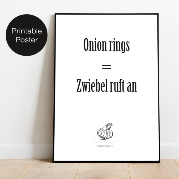 Onion rings - Zwiebel ruft an