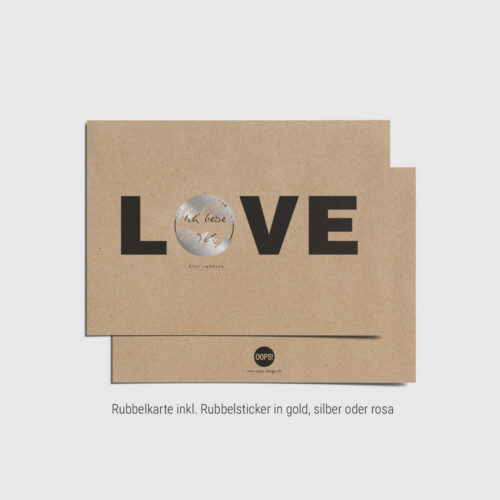 Rubbelkarte: Love