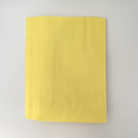 Geschenktüte / Blockbodenbeutel aus Papier Zitronengelb