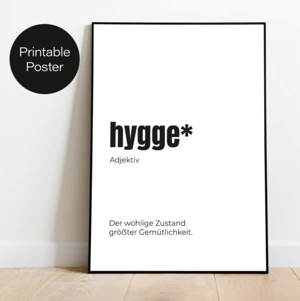 Hygge Poster zum Download